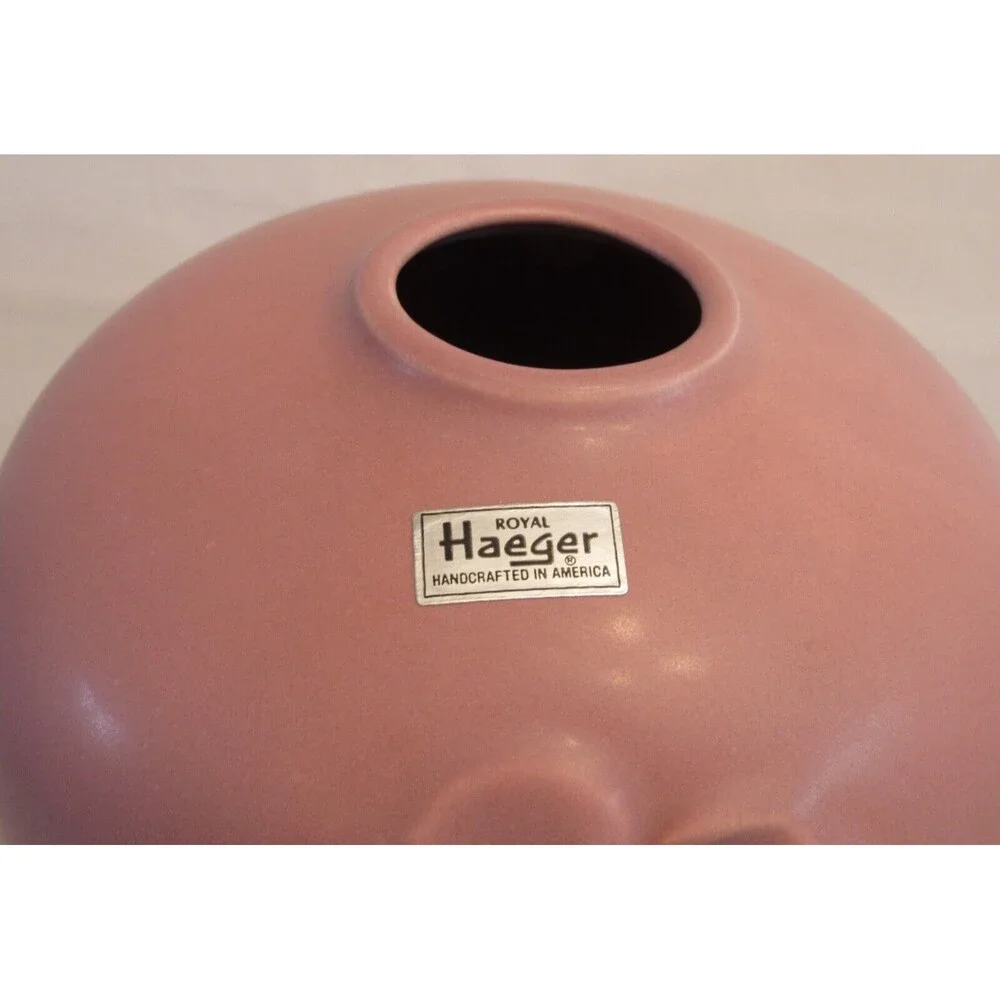 Vintage Haeger Matte Pink Calla Lilly Floral Vase